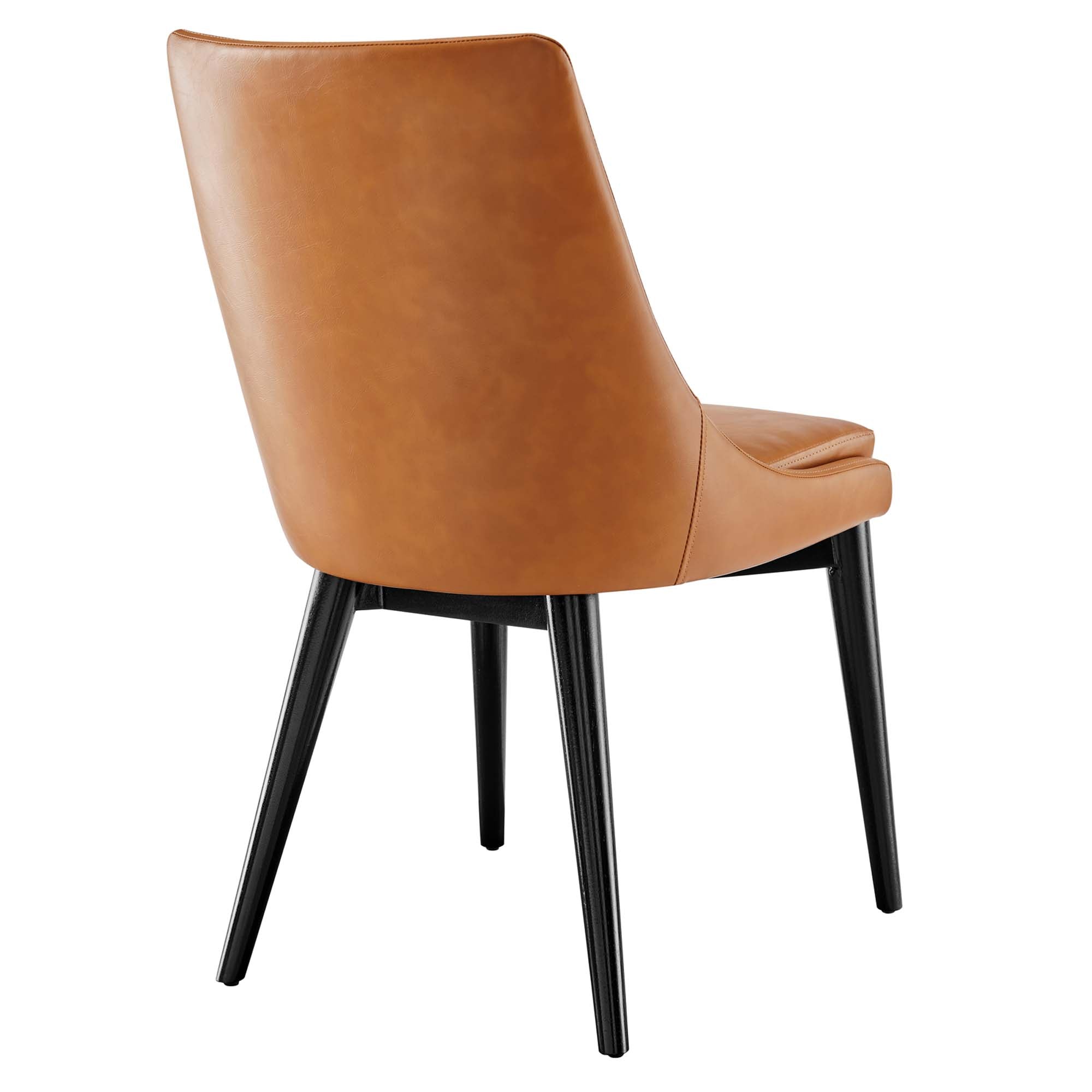 Viscount Vegan Leather Dining Chair - Tan