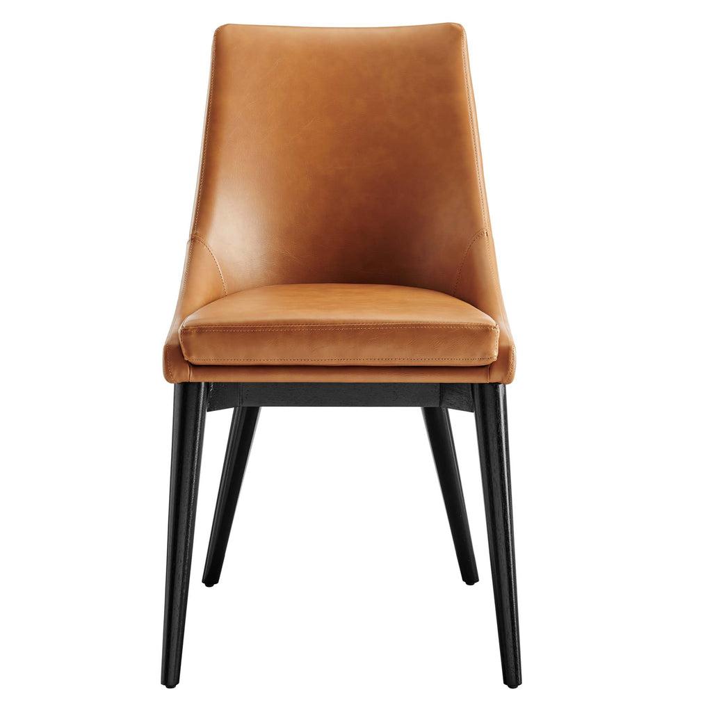Viscount Vegan Leather Dining Chair - Tan