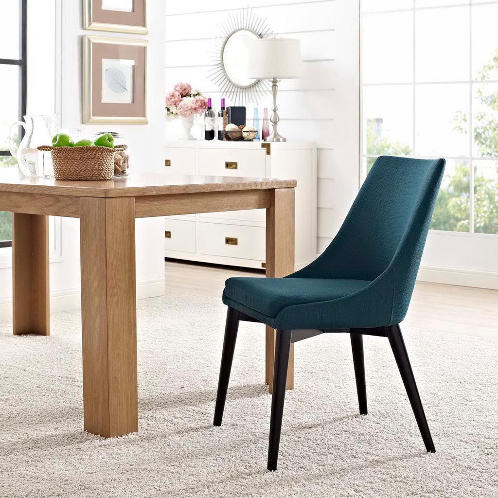 Viscount Fabric Dining Chair - Azure