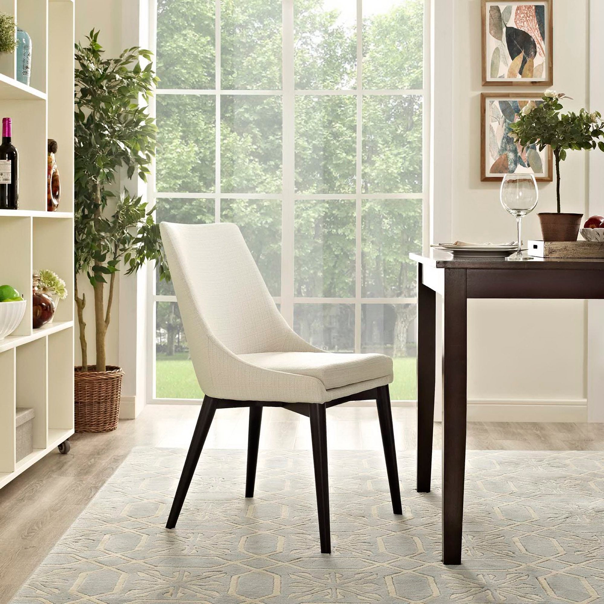 Viscount Fabric Dining Chair - Beige