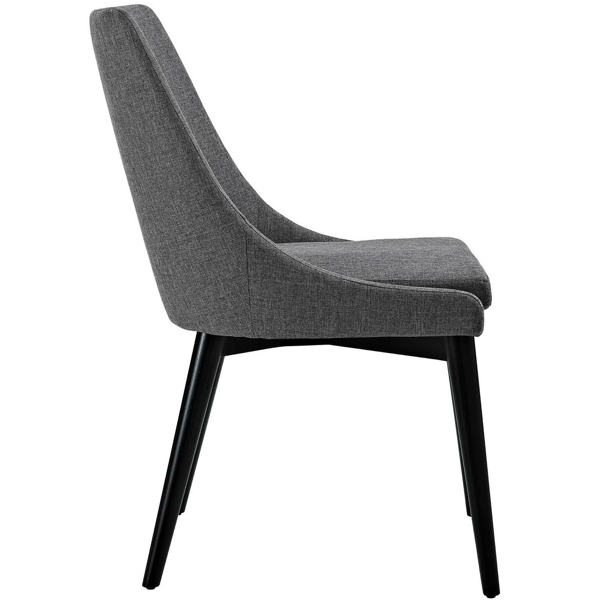 Viscount Fabric Dining Chair - Gray