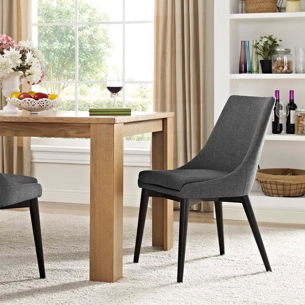 Viscount Fabric Dining Chair - Gray