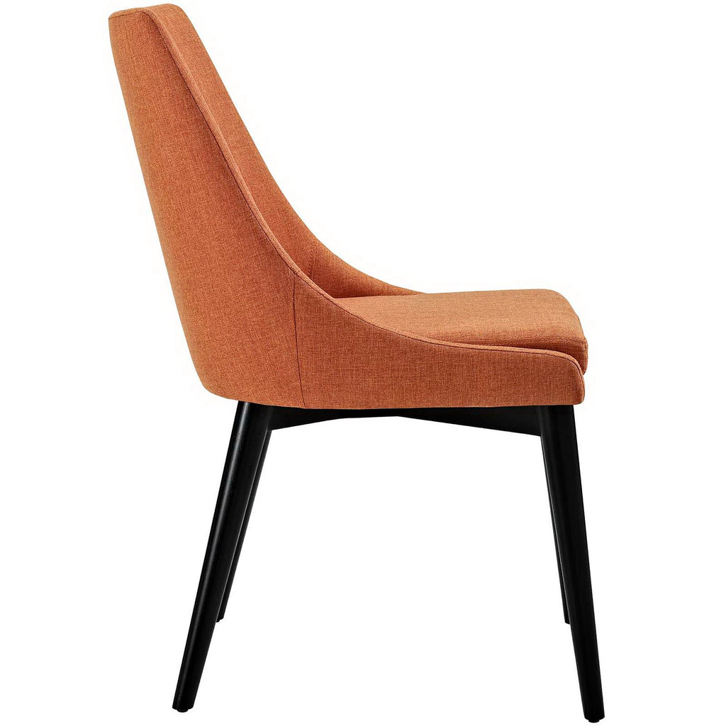 Viscount Fabric Dining Chair - Orange