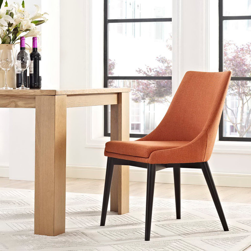 Viscount Fabric Dining Chair - Orange