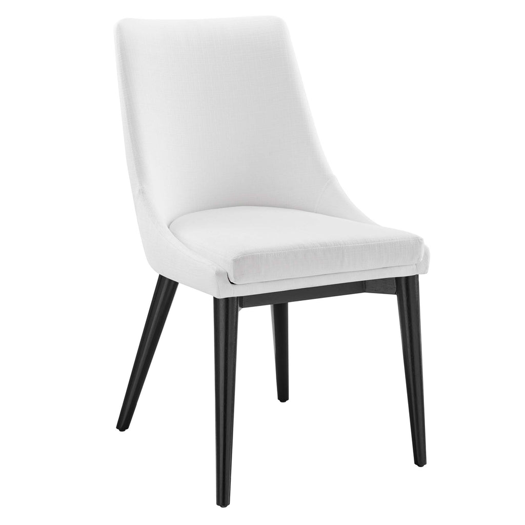 Viscount Fabric Dining Chair - White