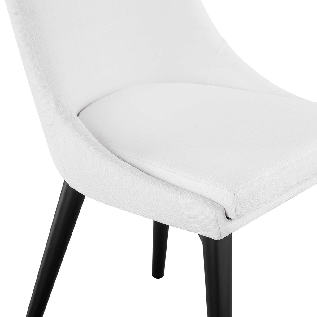 Viscount Fabric Dining Chair - White