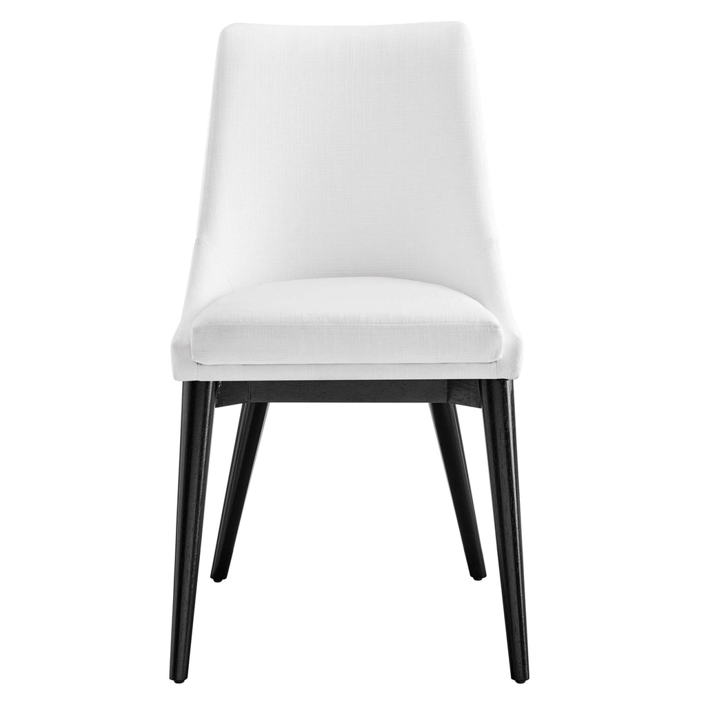 Viscount Fabric Dining Chair - White