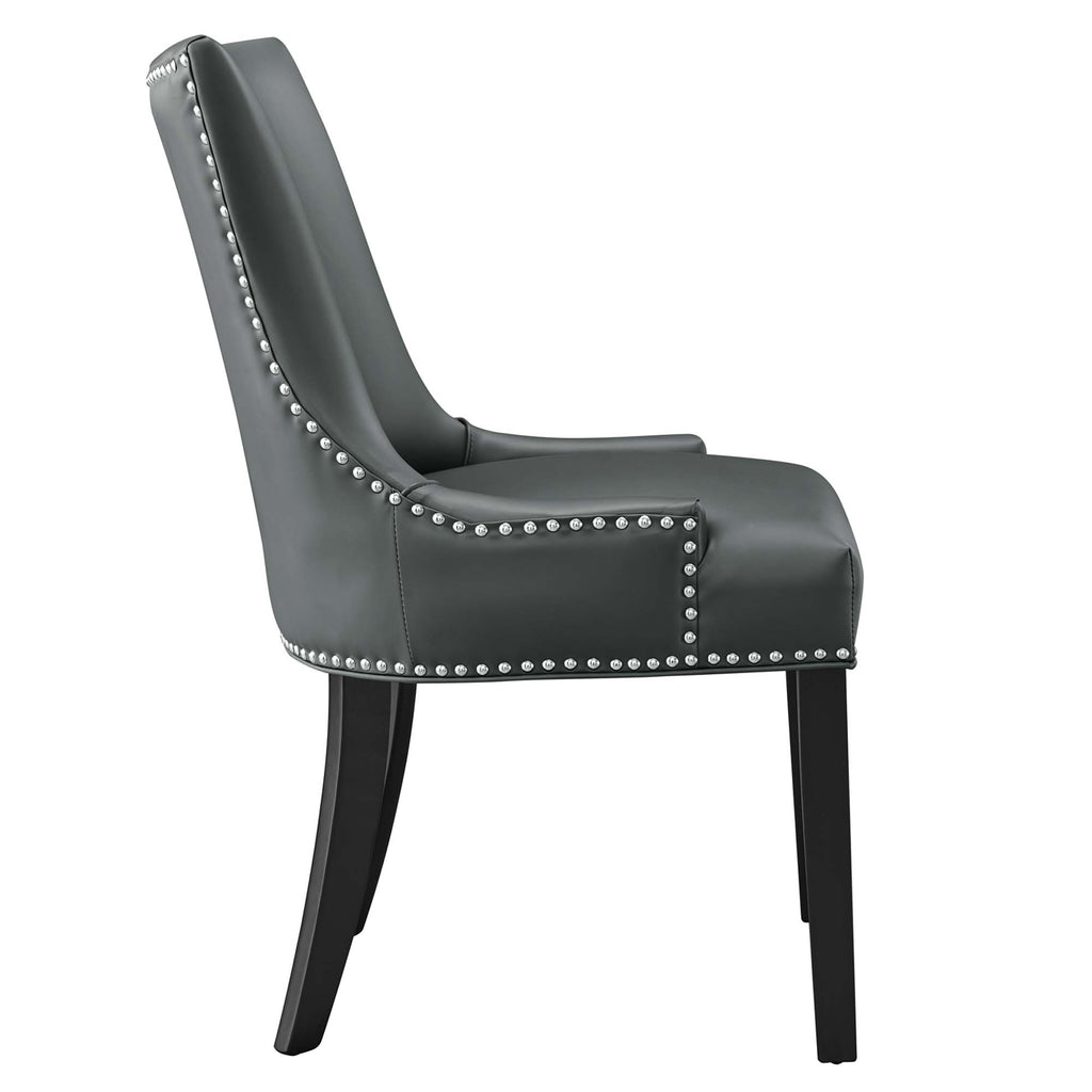 Marquis Vegan Leather Dining Chair - Gray