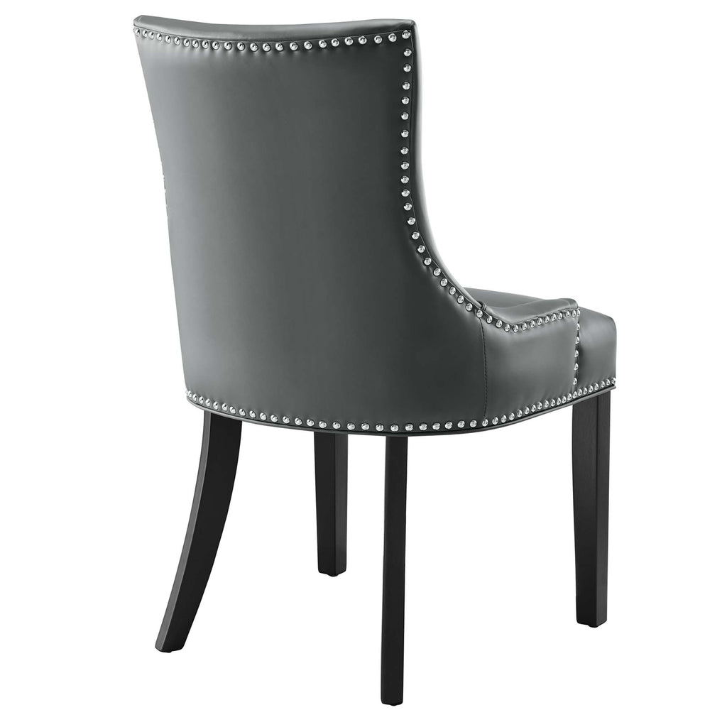 Marquis Vegan Leather Dining Chair - Gray