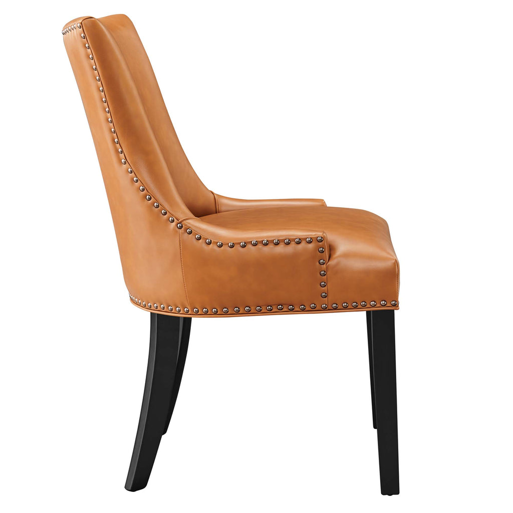 Marquis Vegan Leather Dining Chair - Tan