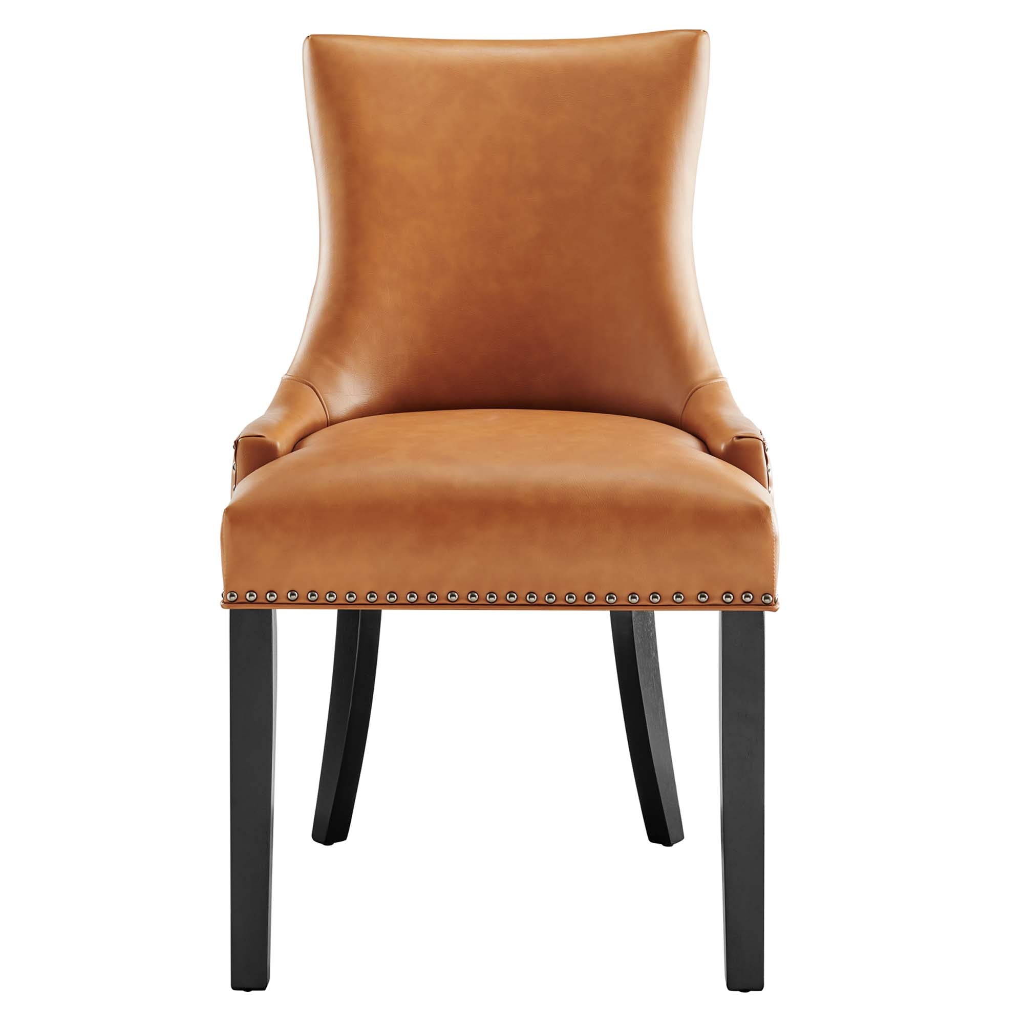 Marquis Vegan Leather Dining Chair - Tan