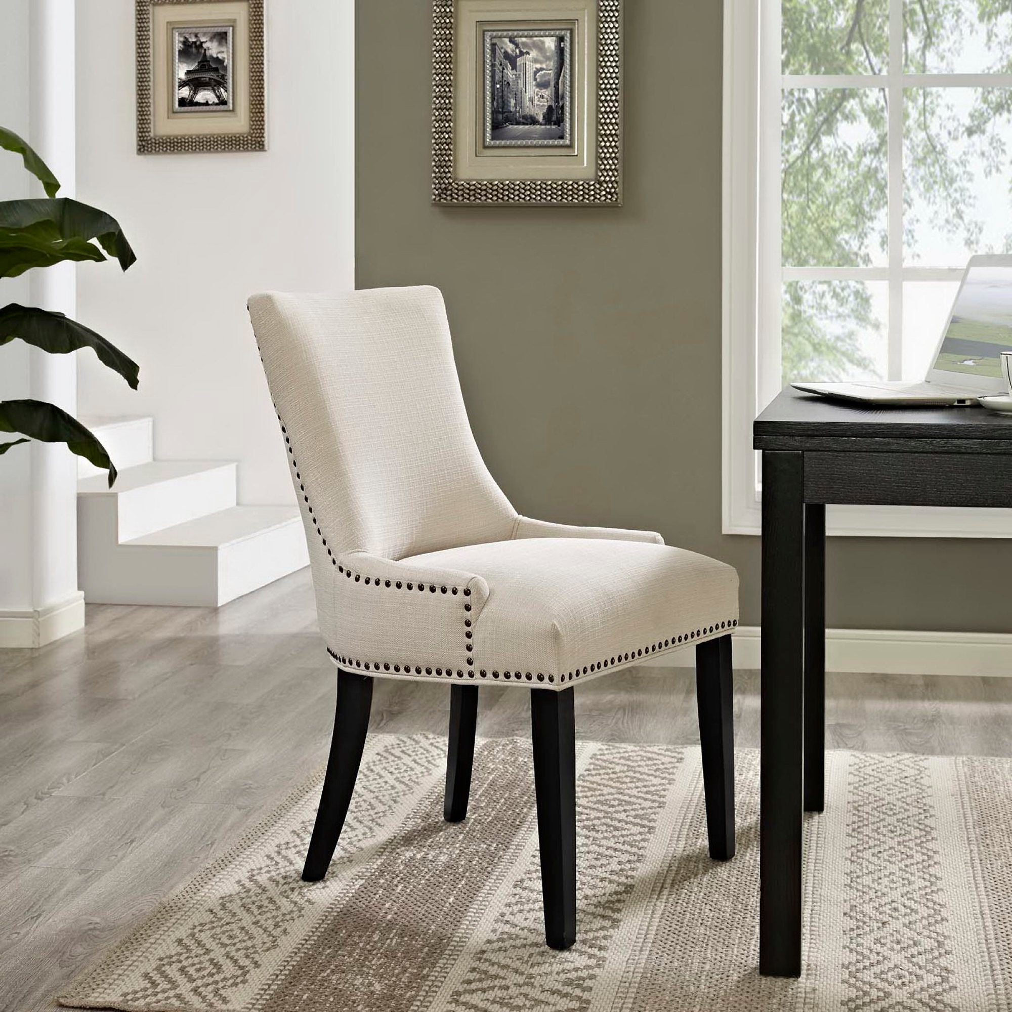 Marquis Fabric Dining Chair - Beige