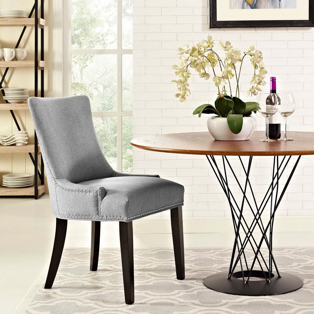 Marquis Fabric Dining Chair - Light Gray