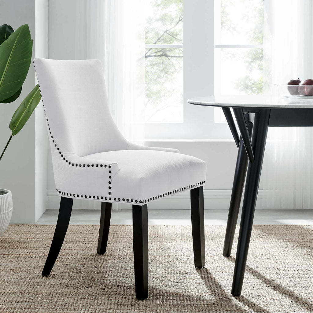 Marquis Fabric Dining Chair - White