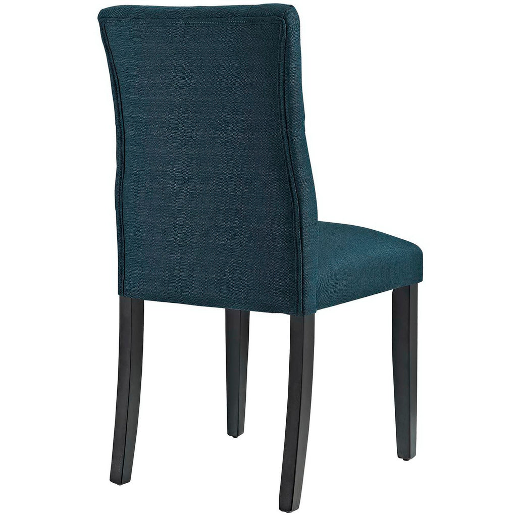 Duchess Button Tufted Fabric Dining Chair - Azure