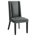 Baron Vegan Leather Dining Chair - Gray