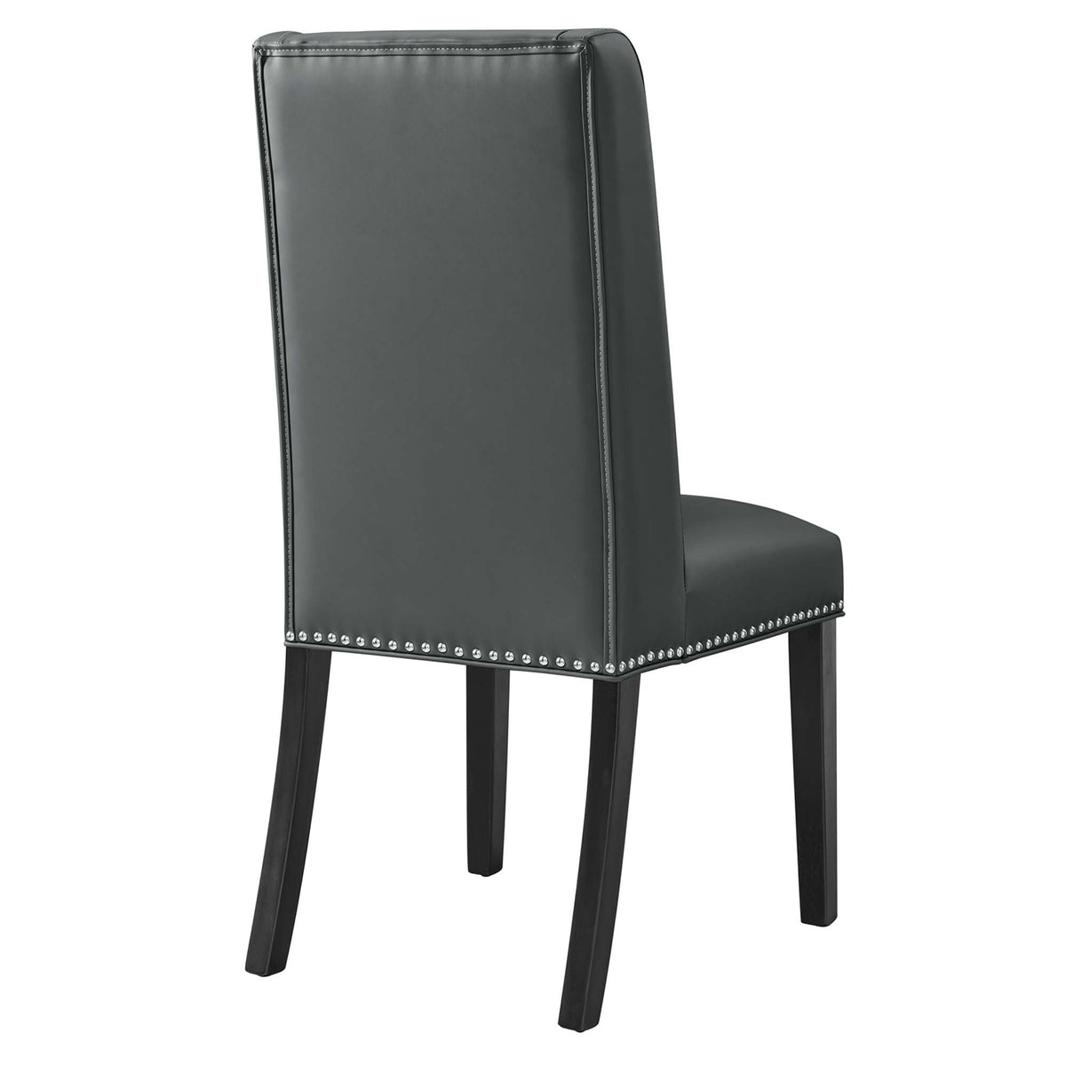 Baron Vegan Leather Dining Chair - Gray
