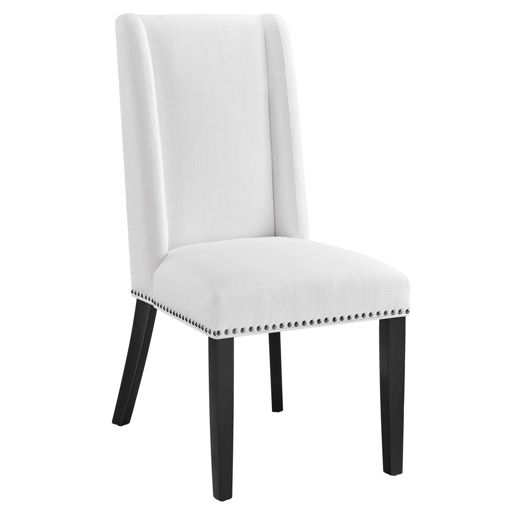 Baron Fabric Dining Chair - White