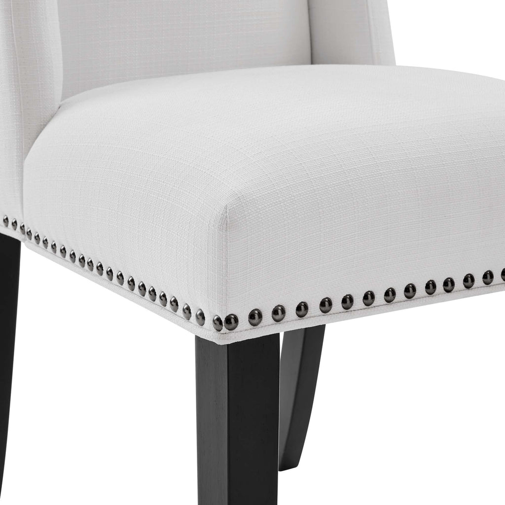 Baron Fabric Dining Chair - White
