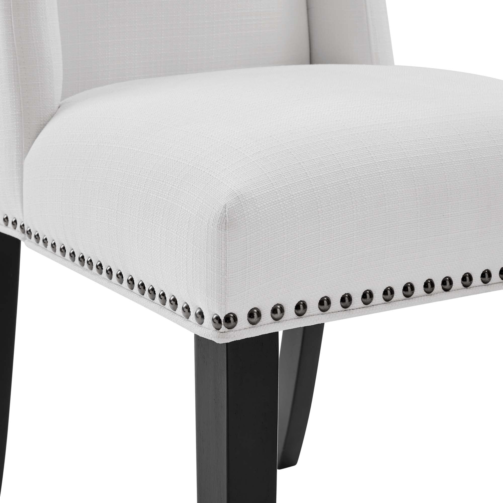 Baron Fabric Dining Chair - White