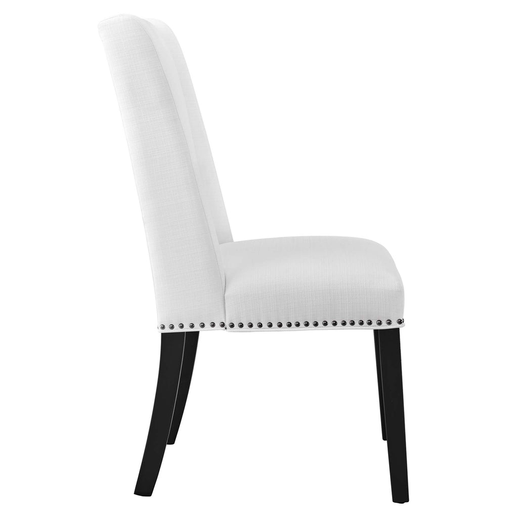Baron Fabric Dining Chair - White