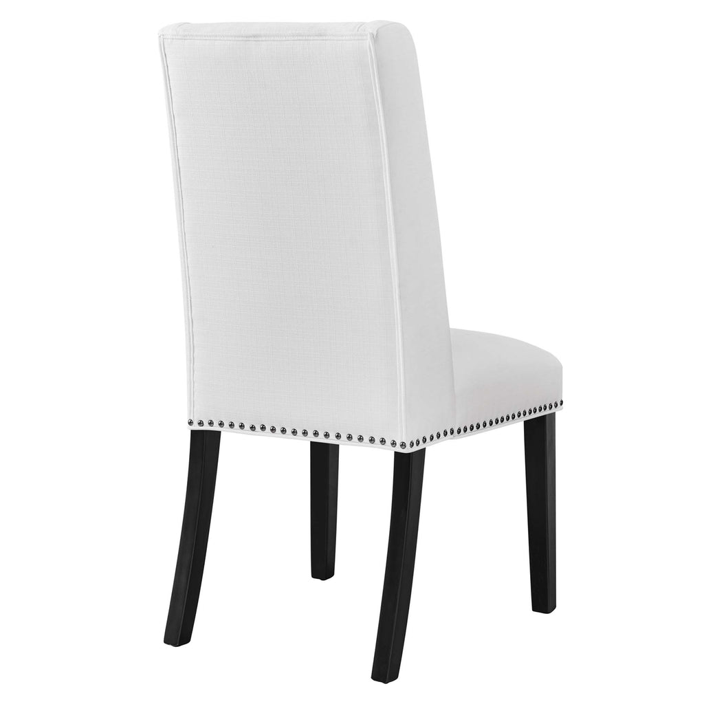 Baron Fabric Dining Chair - White