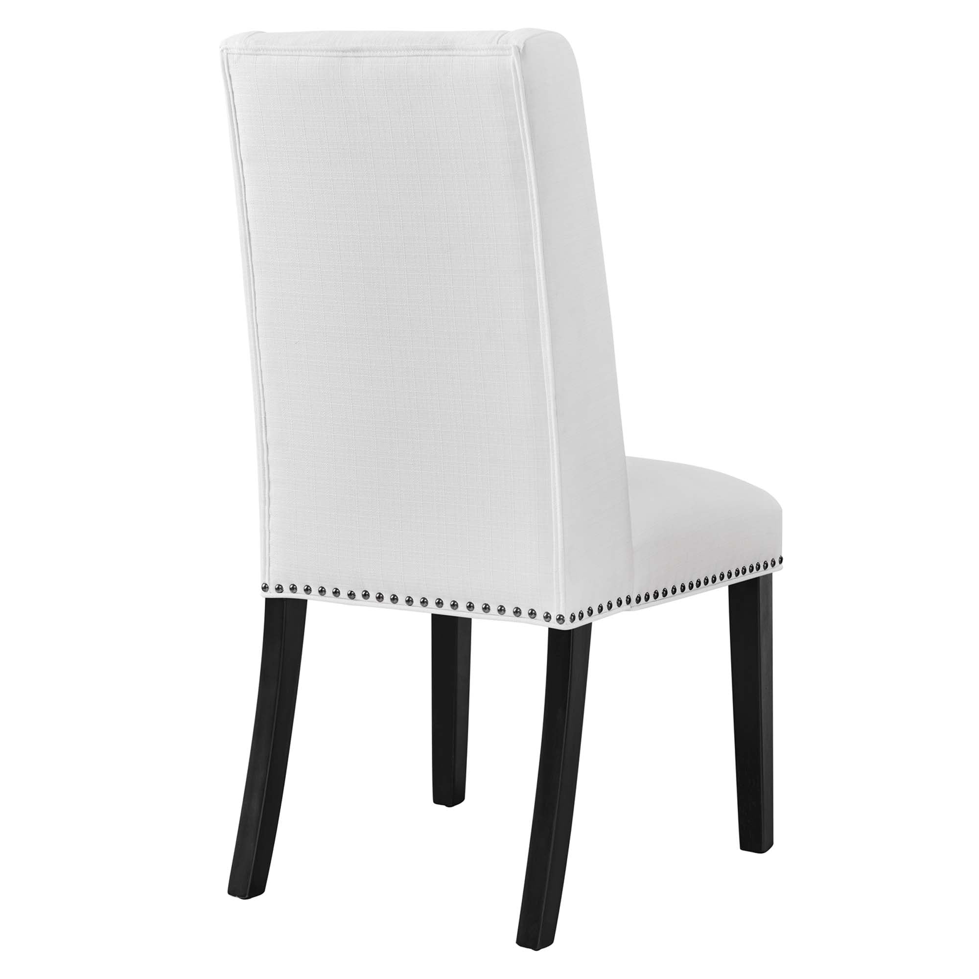 Baron Fabric Dining Chair - White