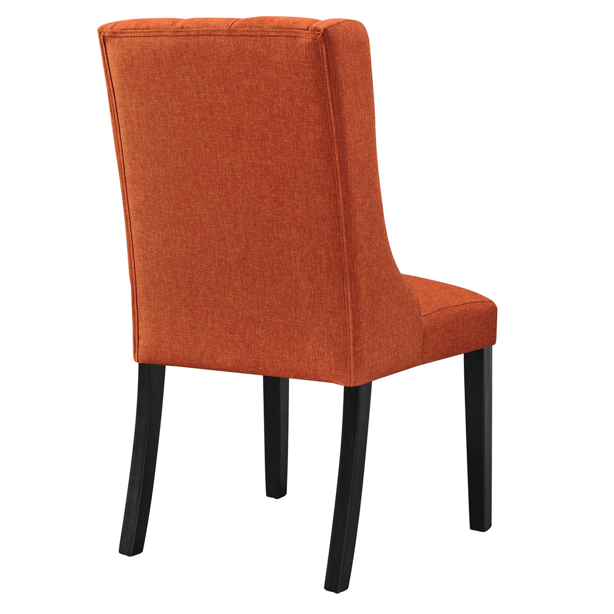 Baronet Button Tufted Fabric Dining Chair - Orange
