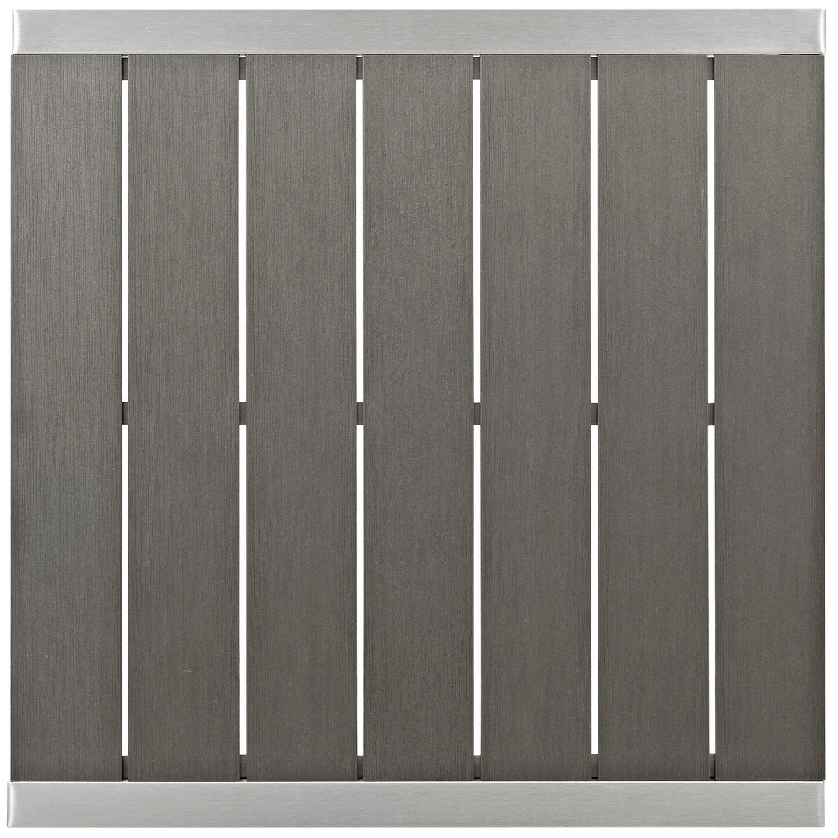 Shore Outdoor Patio Aluminum Bar Table - Silver Gray