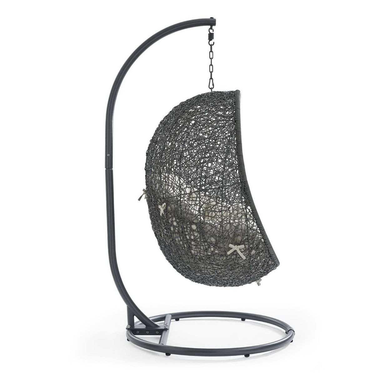 Hide Outdoor Patio Swing Chair With Stand - Gray Beige