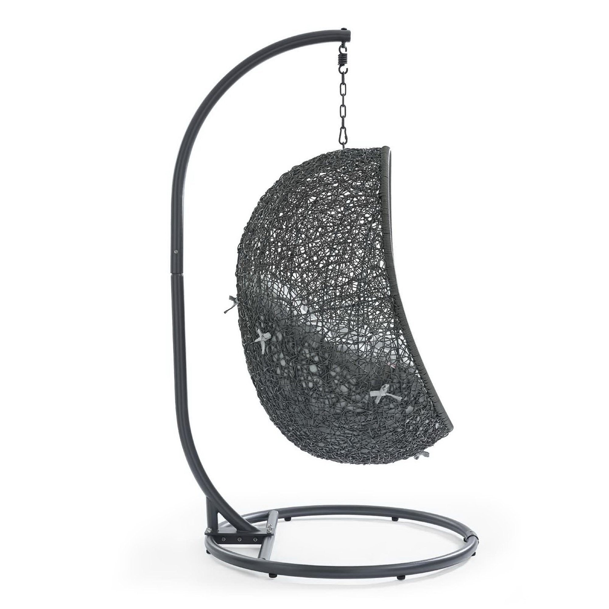 Hide Outdoor Patio Swing Chair With Stand - Gray