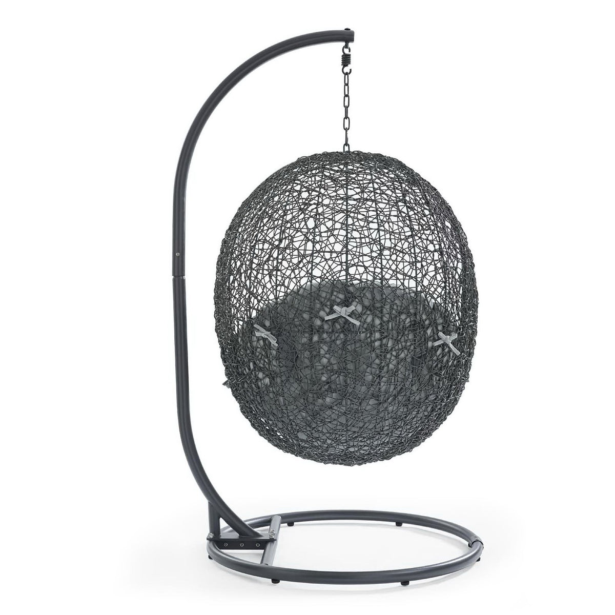 Hide Outdoor Patio Swing Chair With Stand - Gray