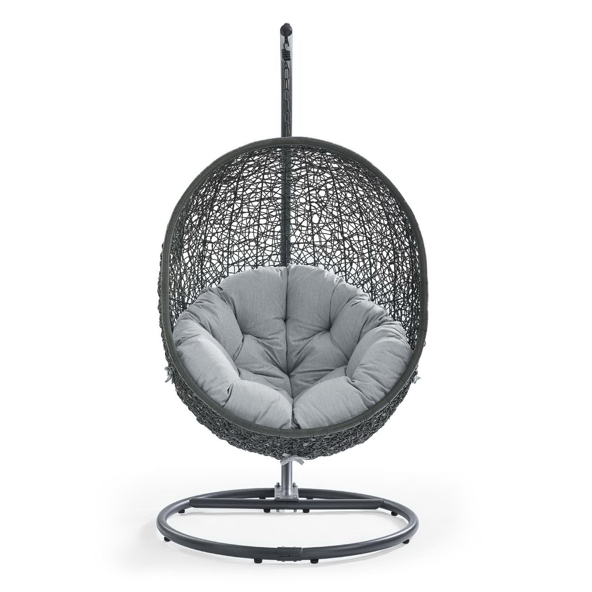 Hide Outdoor Patio Swing Chair With Stand - Gray