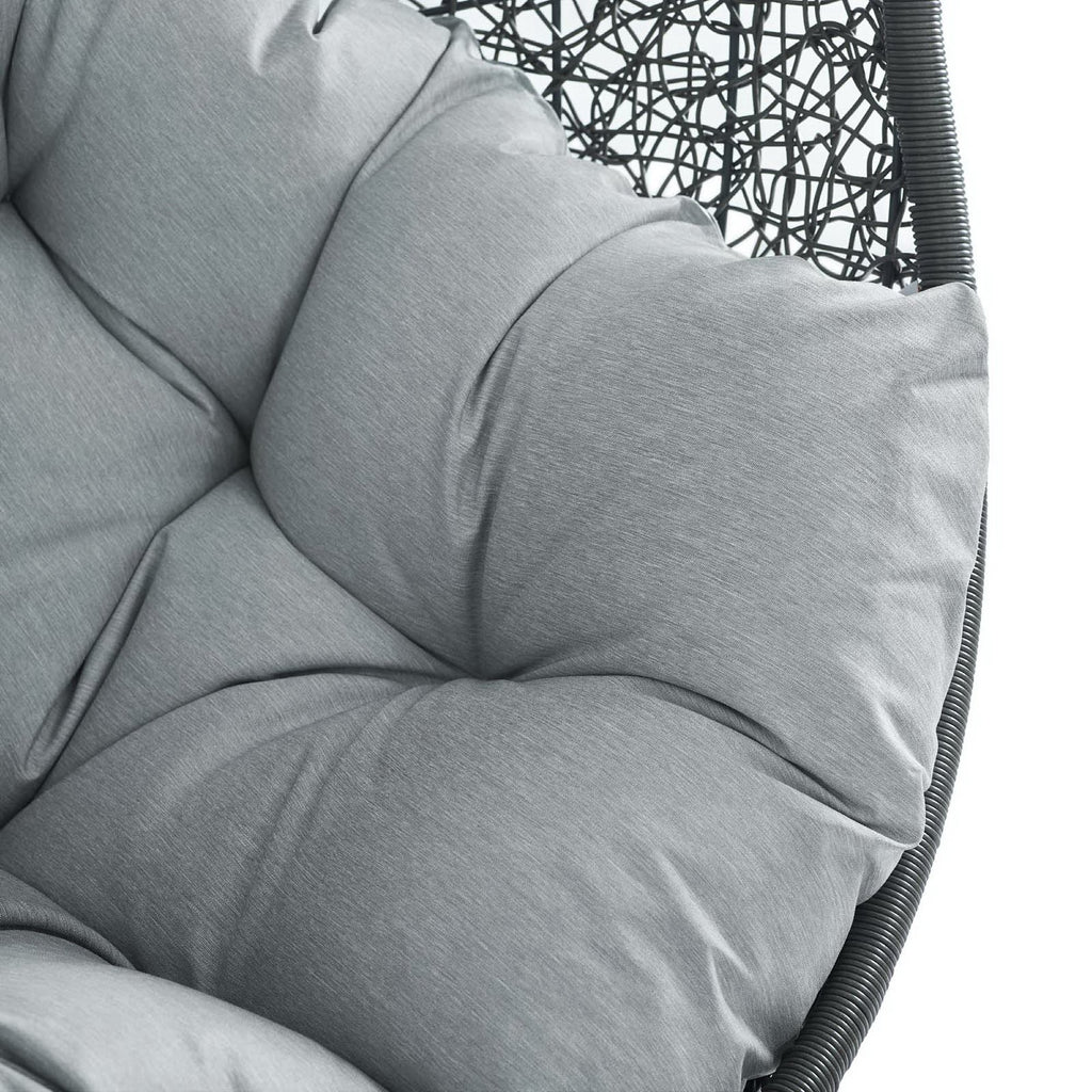 Hide Outdoor Patio Swing Chair With Stand - Gray