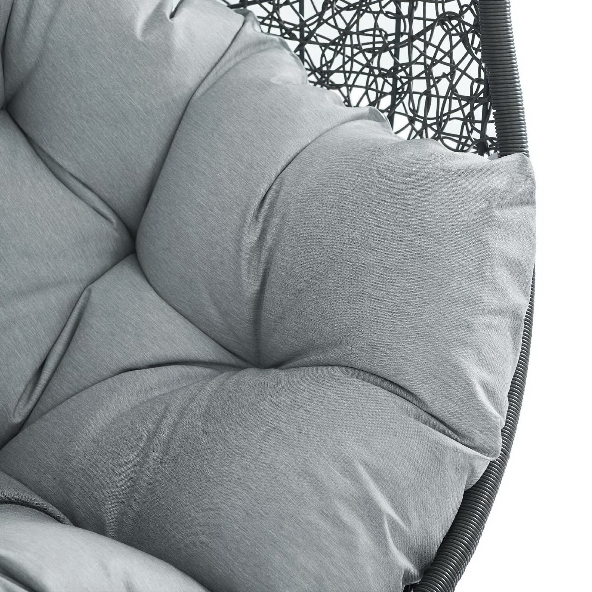 Hide Outdoor Patio Swing Chair With Stand - Gray