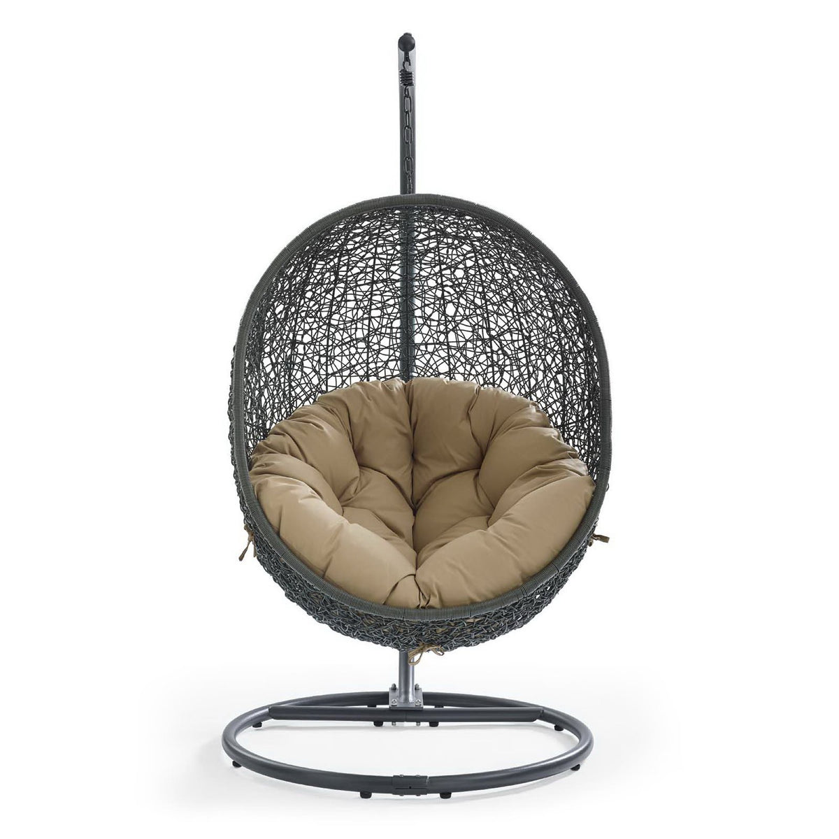 Hide Outdoor Patio Swing Chair With Stand - Gray Mocha