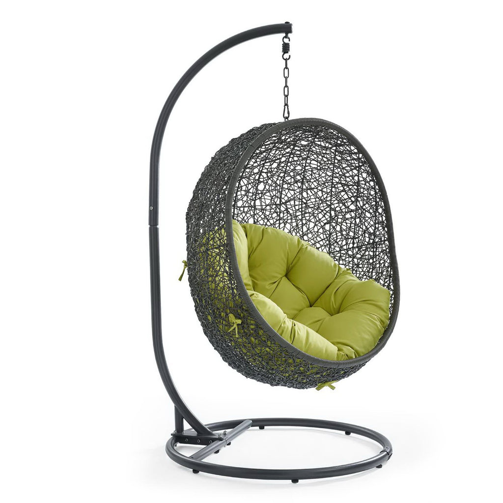 Hide Outdoor Patio Swing Chair With Stand - Gray Peridot