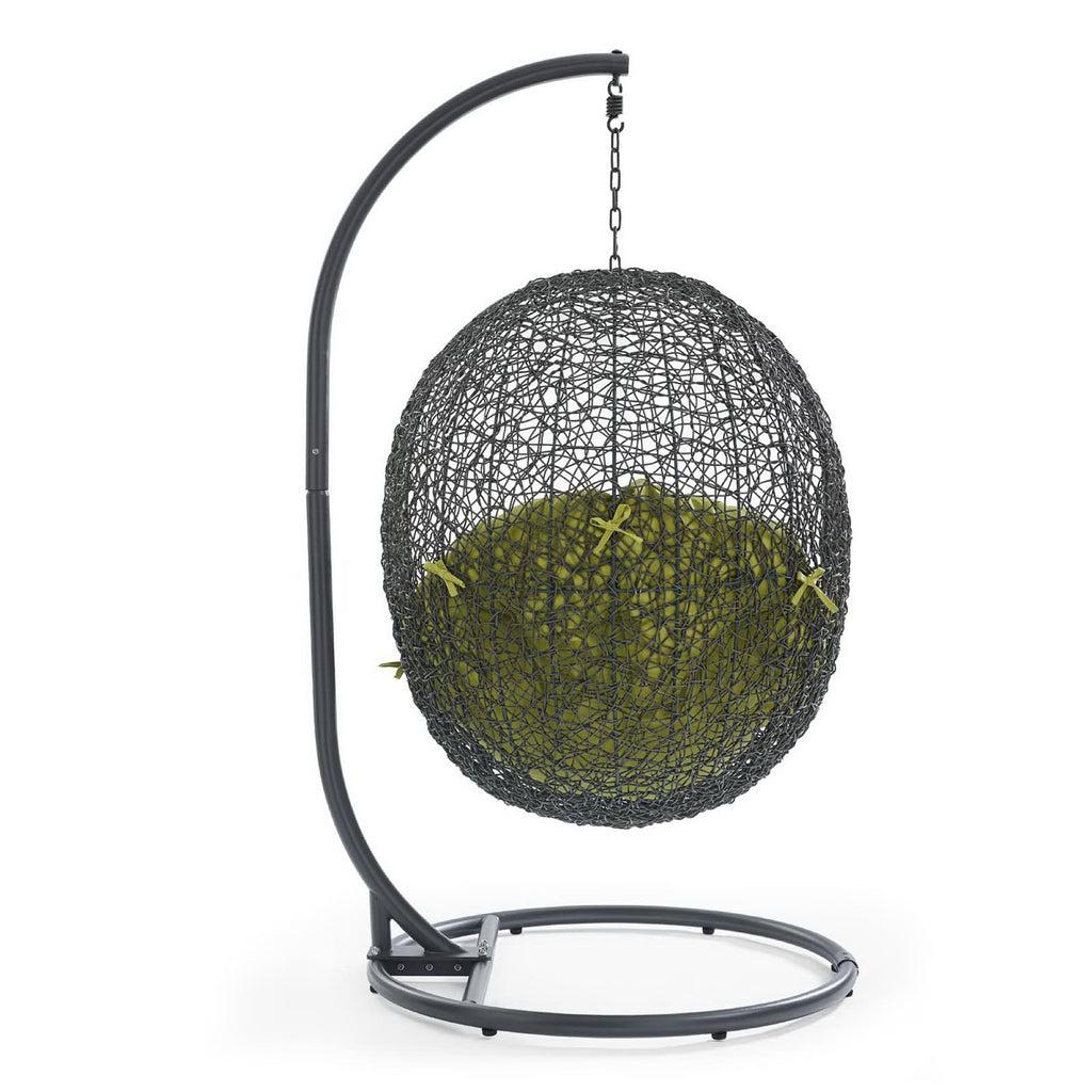 Hide Outdoor Patio Swing Chair With Stand - Gray Peridot