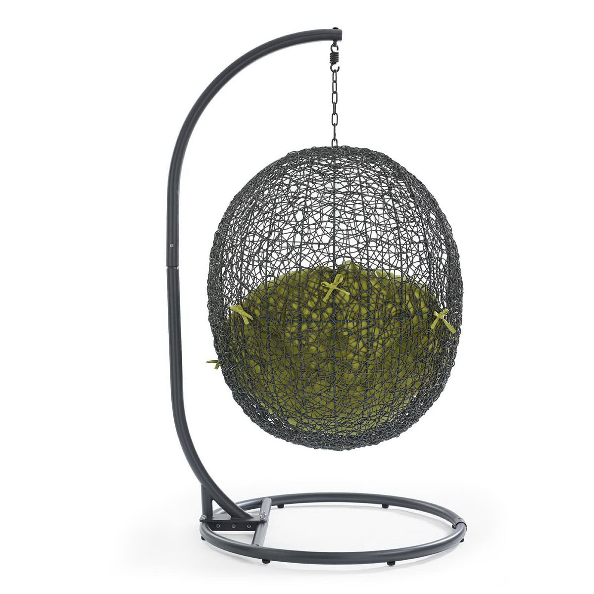 Hide Outdoor Patio Swing Chair With Stand - Gray Peridot