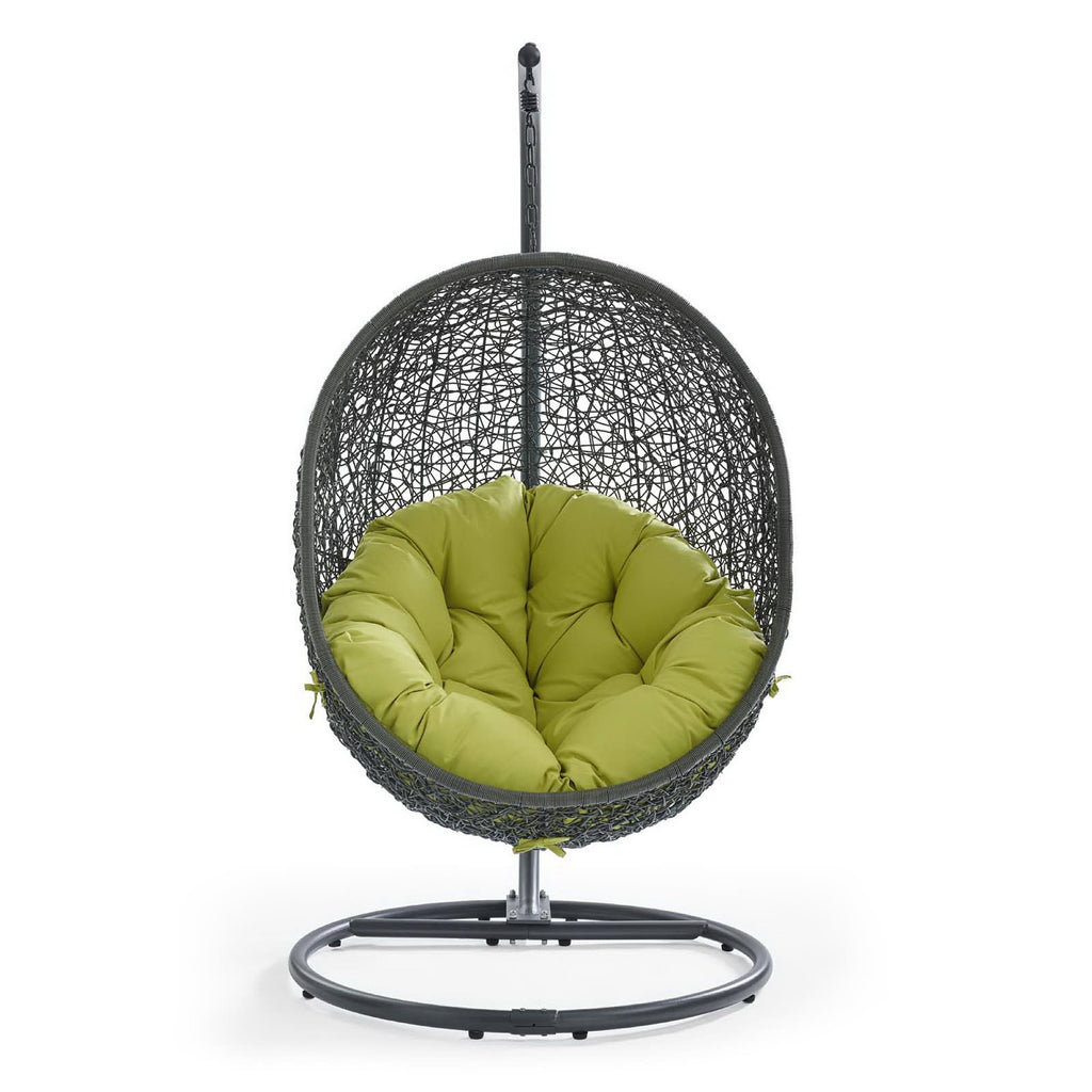 Hide Outdoor Patio Swing Chair With Stand - Gray Peridot