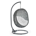 Hide Outdoor Patio Swing Chair With Stand - Gray White
