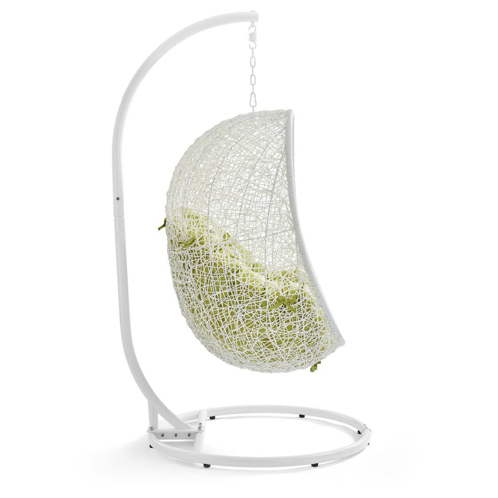 Hide Outdoor Patio Swing Chair With Stand - White Peridot