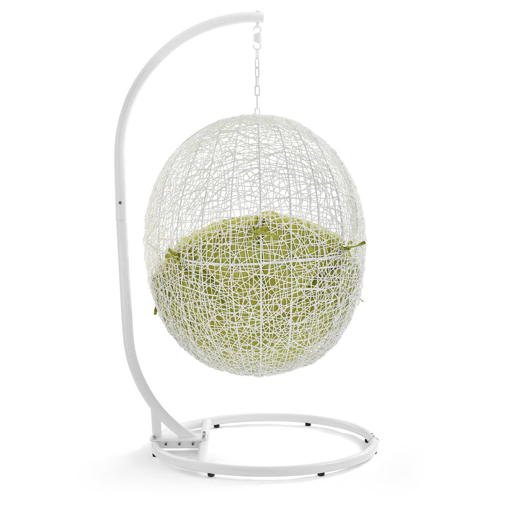 Hide Outdoor Patio Swing Chair With Stand - White Peridot