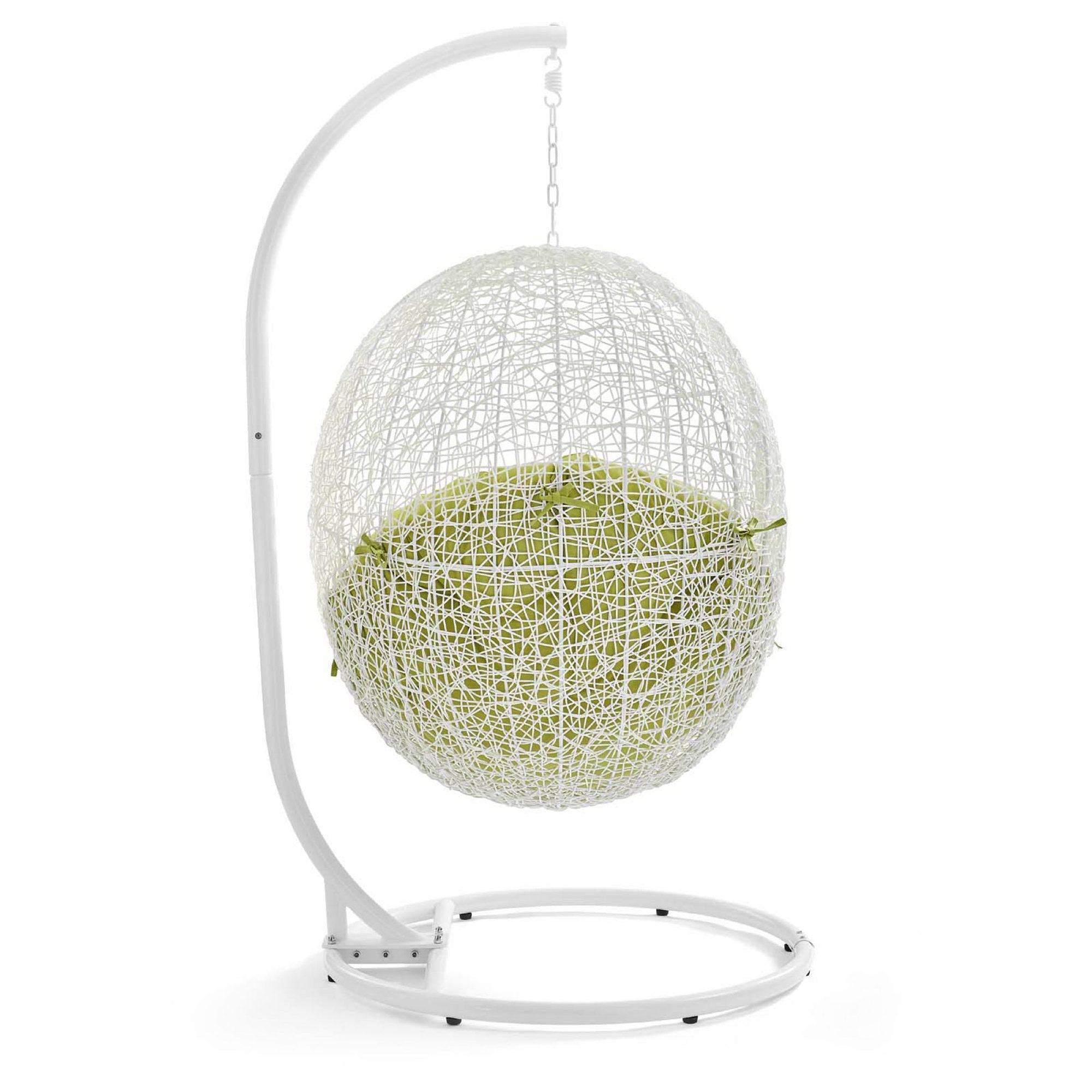 Hide Outdoor Patio Swing Chair With Stand - White Peridot