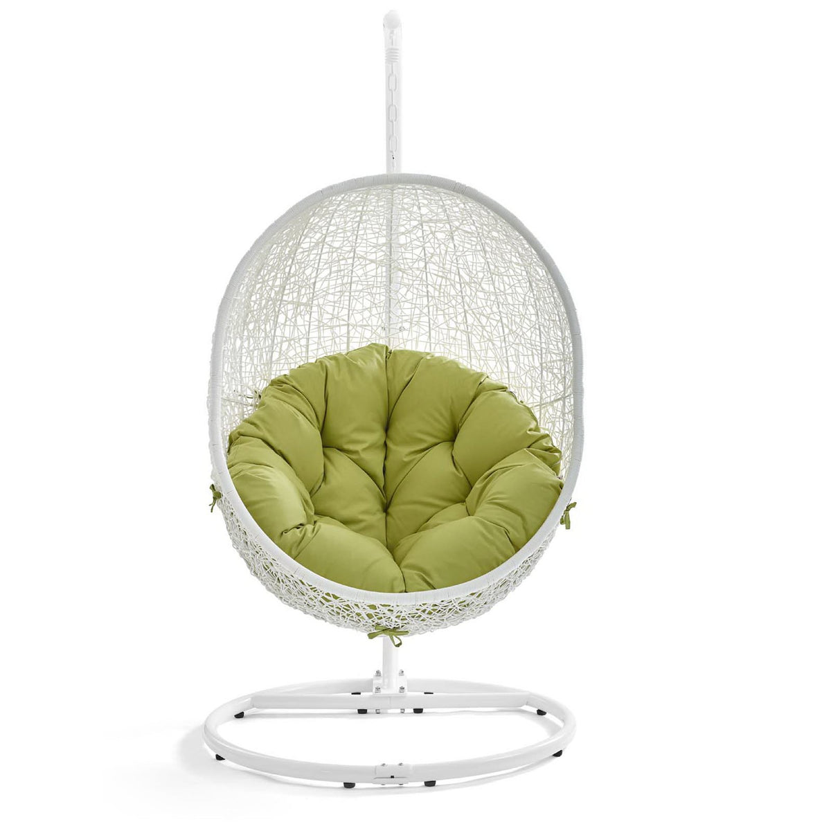Hide Outdoor Patio Swing Chair With Stand - White Peridot