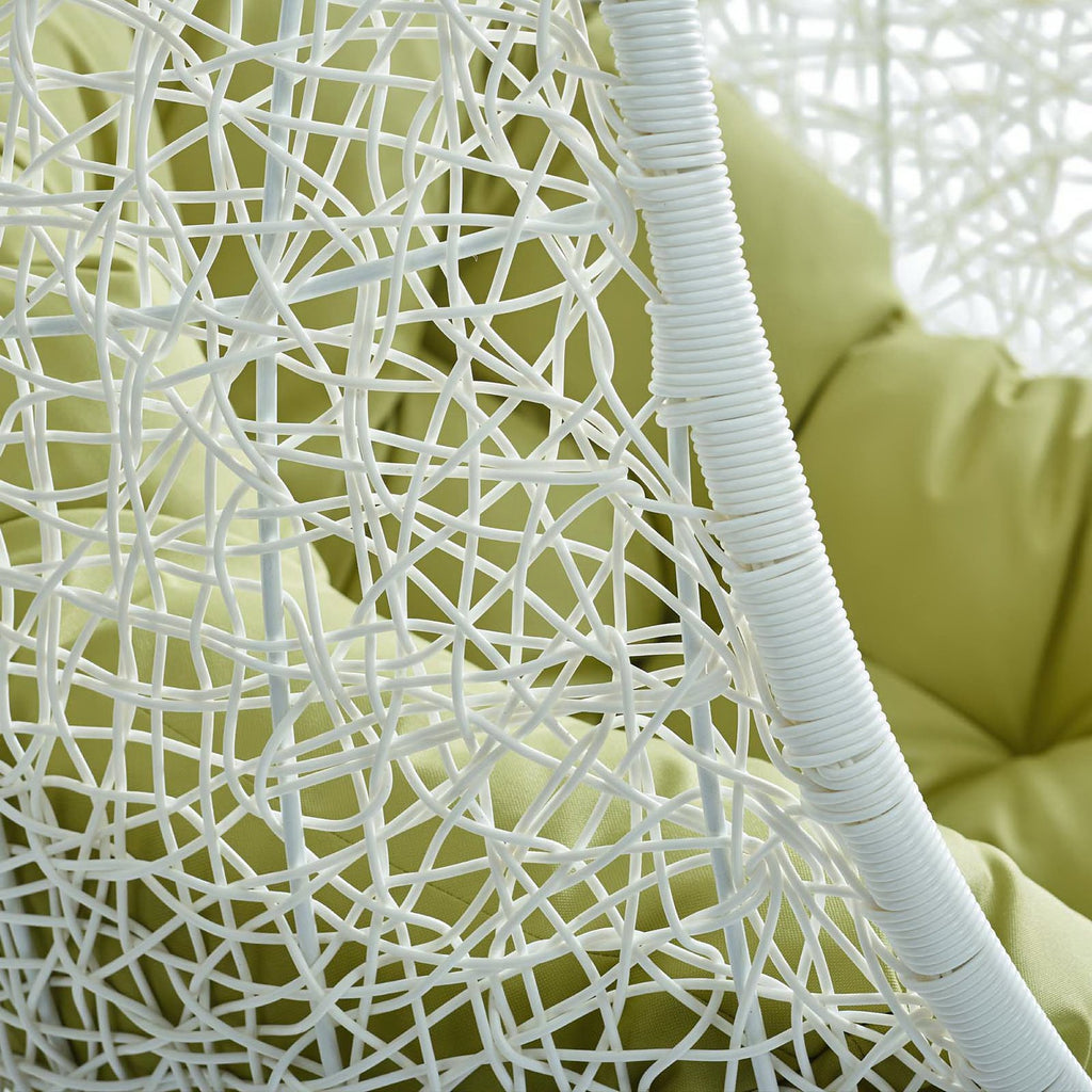 Hide Outdoor Patio Swing Chair With Stand - White Peridot