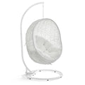 Hide Outdoor Patio Swing Chair With Stand - White