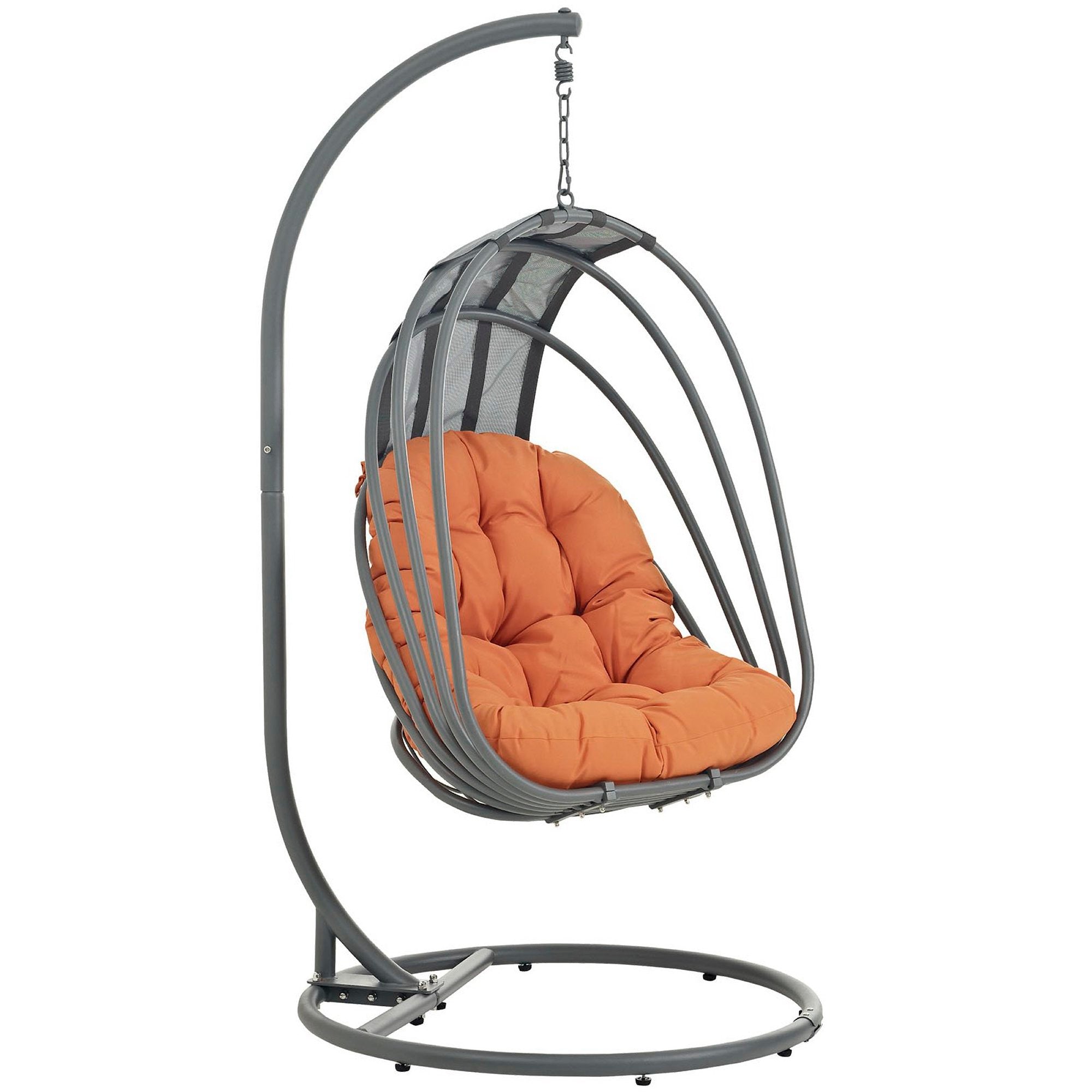 Whisk Outdoor Patio Swing Chair Without Stand - Orange