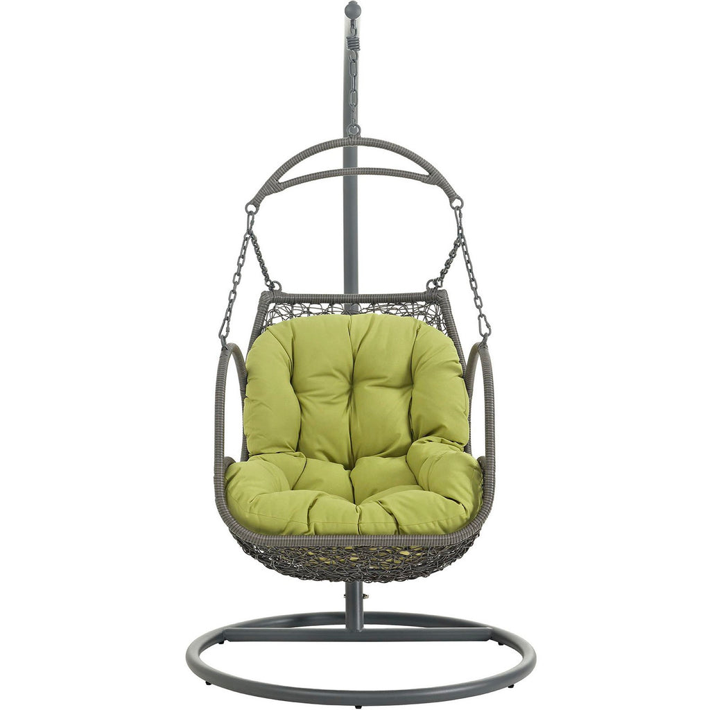 Arbor Outdoor Patio Wood Swing Chair - Peridot