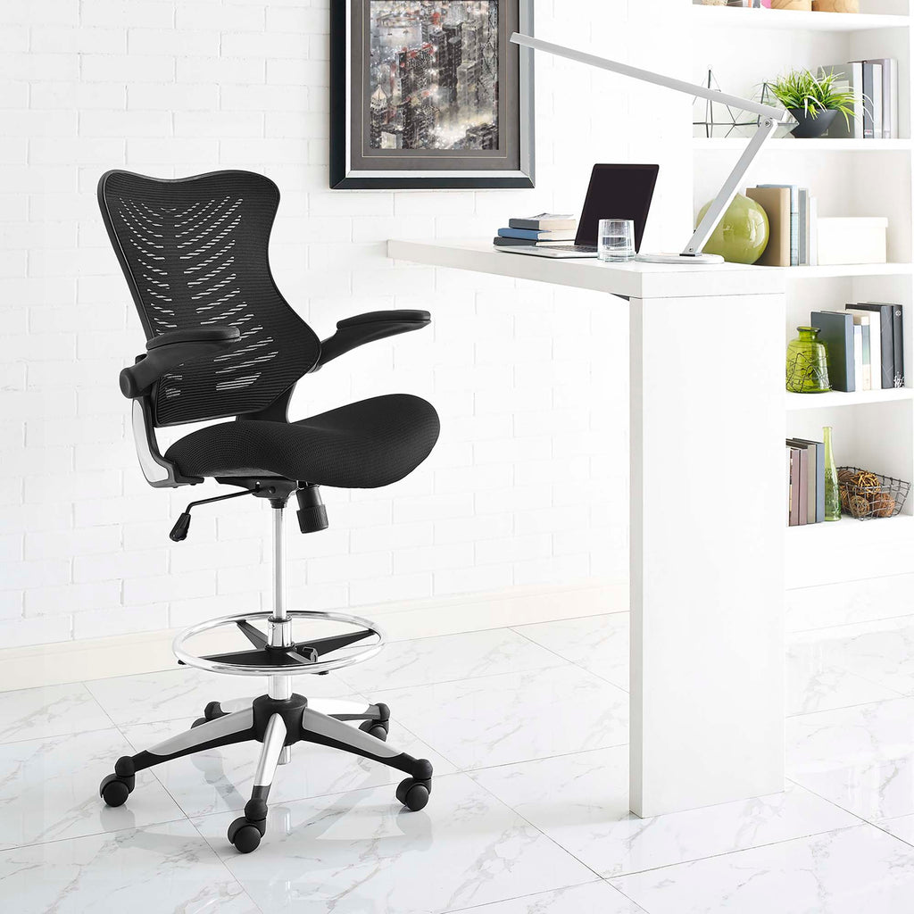 Charge Drafting Chair - Black